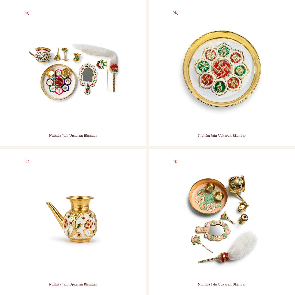 Puja Sets and Thali collection - Nidhika Jain Upkaran Bhandar