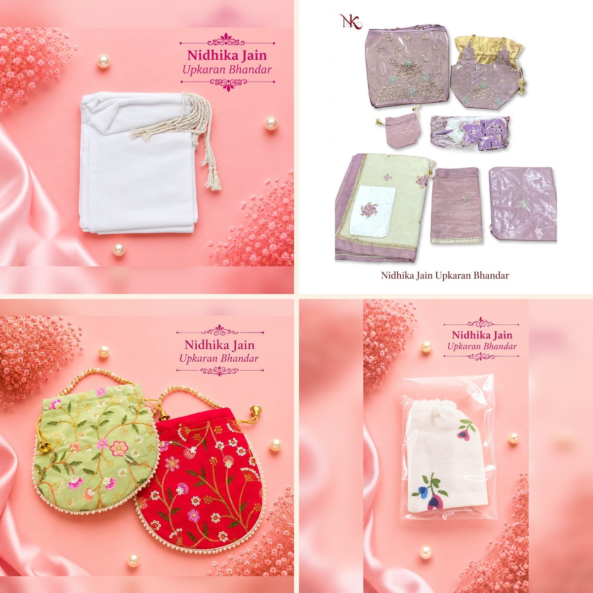 Samayik Bags and Batva collection - Nidhika Jain Upkaran Bhandar