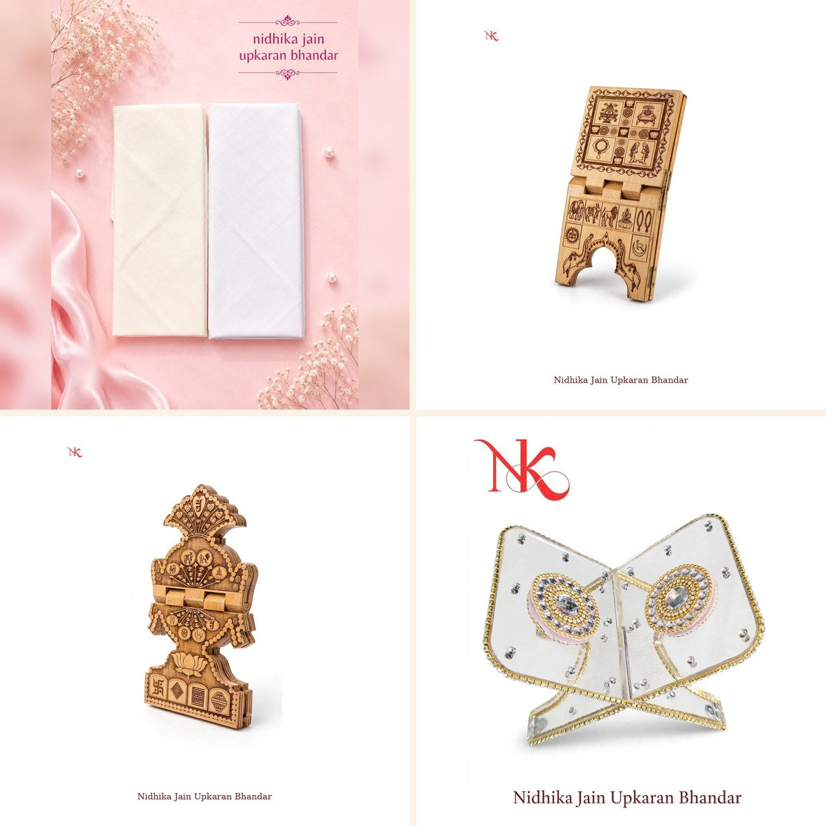 Samayik Items collection - Nidhika Jain Upkaran Bhandar