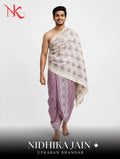 Lilac Floral Jaal Puja Jodi