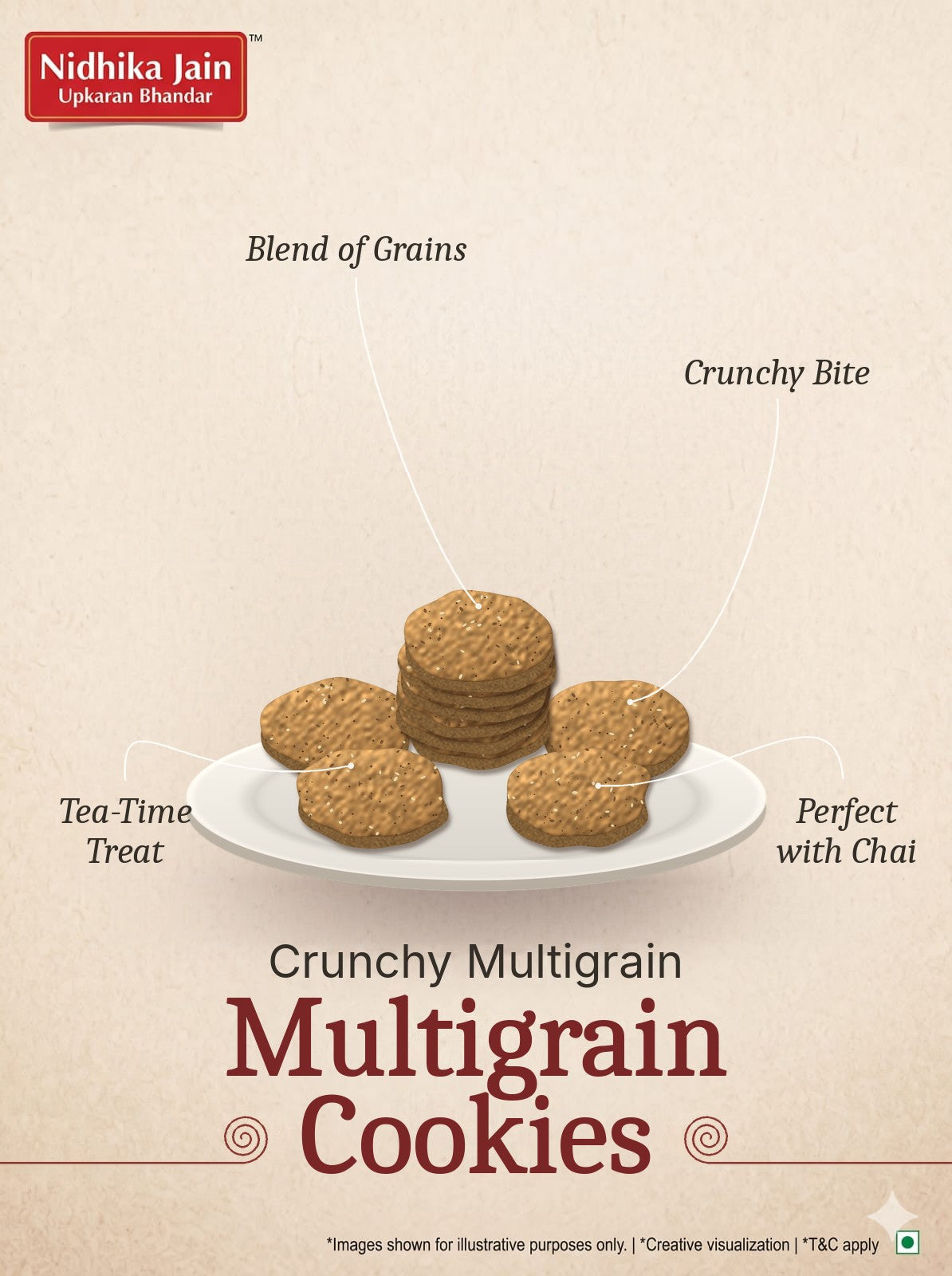 Multigrain Cookies - Jain nasta