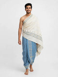 Steel Blue Border Puja Jodi