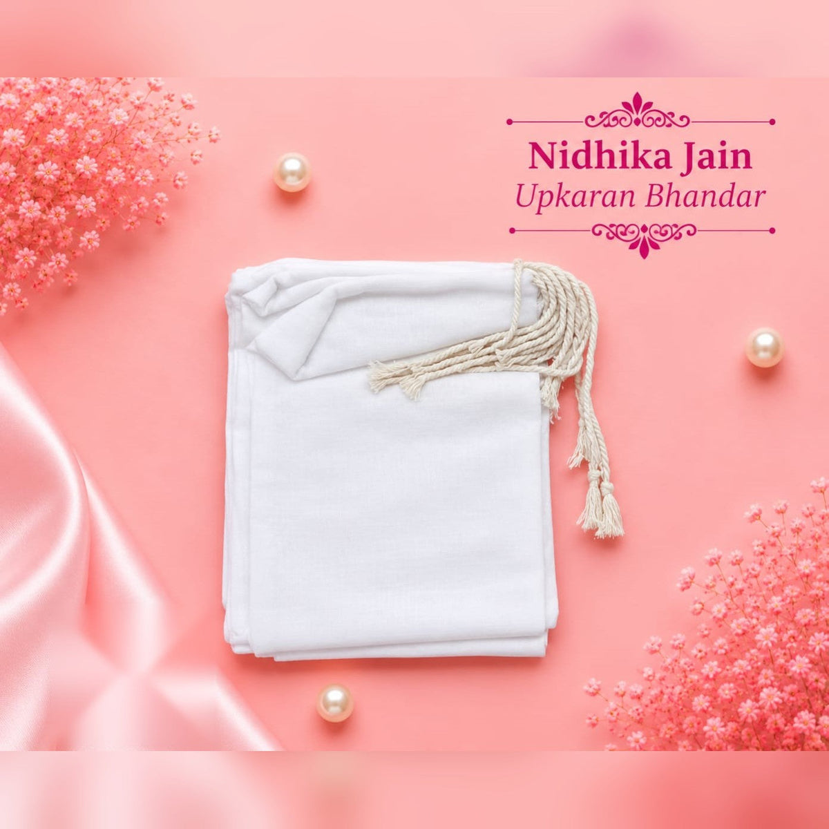 White Cotton Potli
